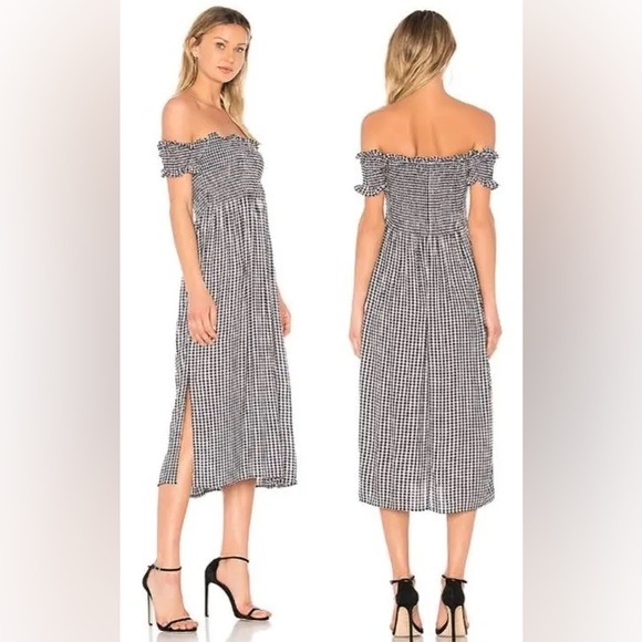 bardot gingham off the shoulder dress Buy Roman Pink Gingham Bardot Tiered Maxi Dress from Next USA